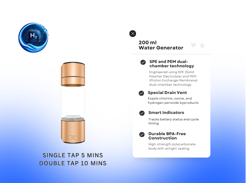 200 ml hydrogen bot+ battery