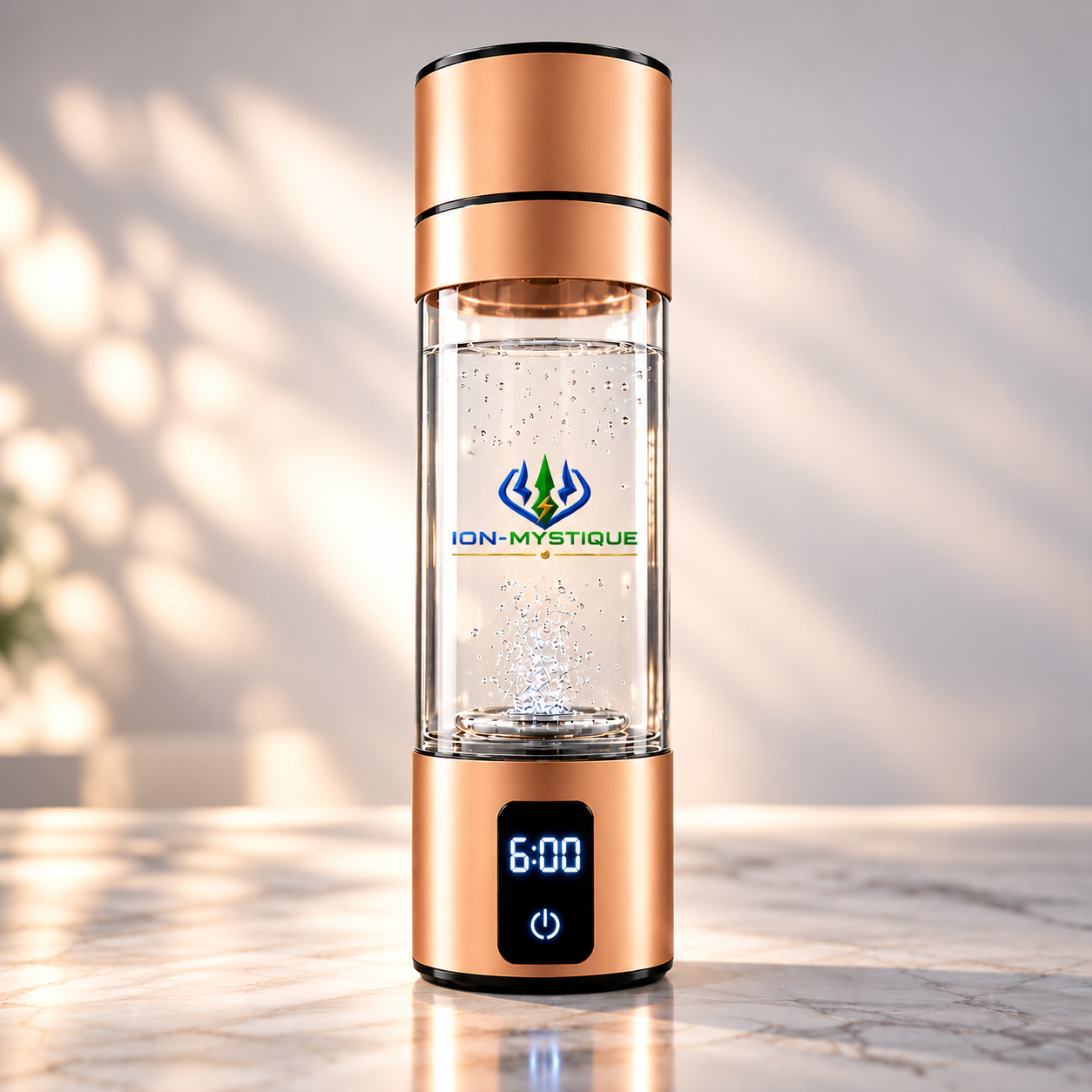 hydrogen water bottle with LED Display